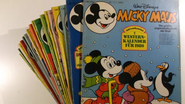 AUSWAHL = Micky Maus Comic Hefte 1980 Nr. 1 - 52 mit / ohne Beilagen