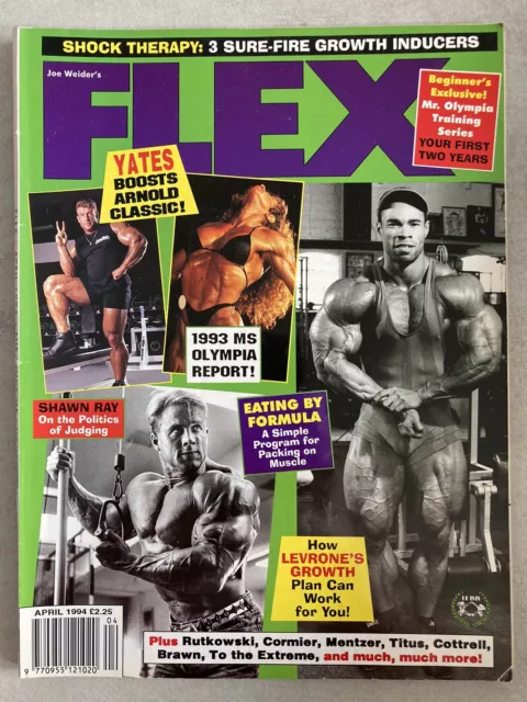 Flex,April 1994,Yates,Bodybuilding,Sportrevue,Muscle&Fitness,Zeitschrift,Magazin