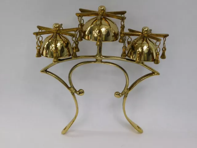 BRASS SADDLE CHIMES, Sleigh Bells, Horse Harness Bells $143.54 - PicClick