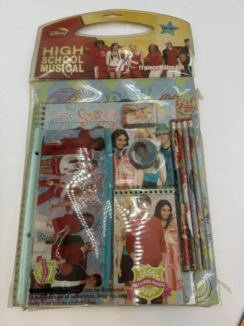 High School Musical 11 Piece Stationary Kit, Pencils  In Packaging