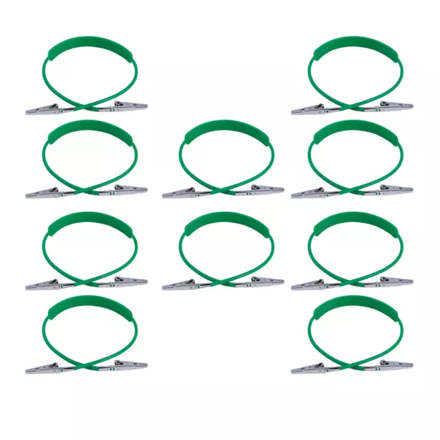 10x Dental Bib Clip Flexible Silicone Chain Patient Napkin Holder Autoclavable