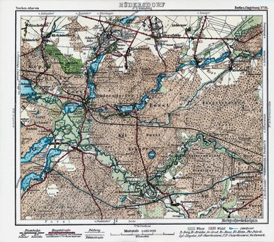RÜDERSDORF SPREENHAGEN WERNSDORF Erkner 1919 orig. Peip-Karte Rahnsdorf