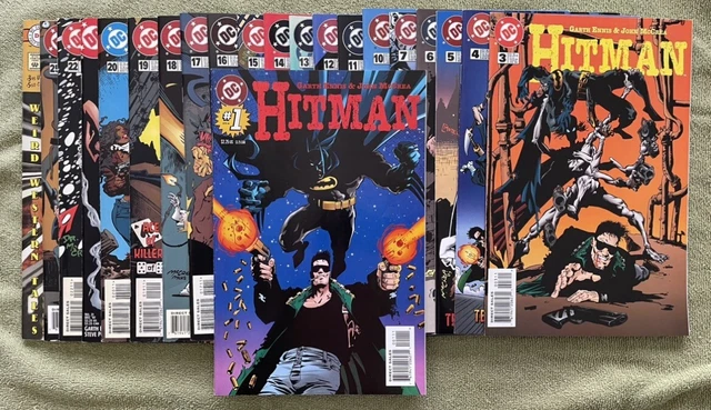 #1 HITMAN DC 21 Issue Lot! GARTH ENNIS JOHN McCREA BATMAN! Catwoman ...