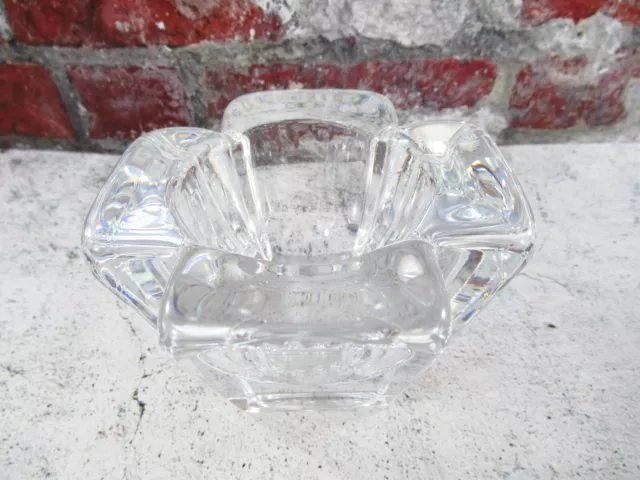 Orrefors Sweden Crystal MAX Votive Candle Holder Design By Anna Ehrner