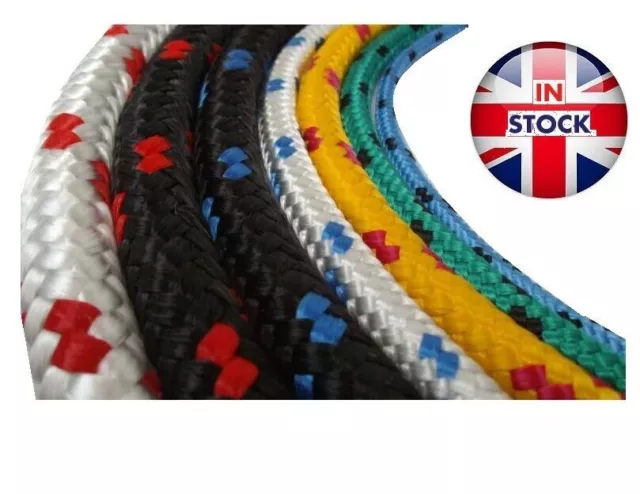 Strong Braided Polypropylene Plaited Poly Rope Cord Yacht Boat Sailing Camping