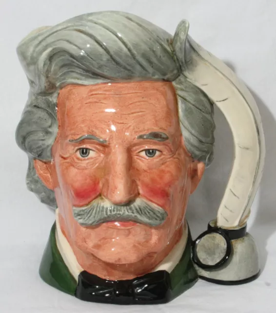 Large Royal Doulton Toby Character Jug - D6654 - Mark Twain - 7 1/2" Height 2nd