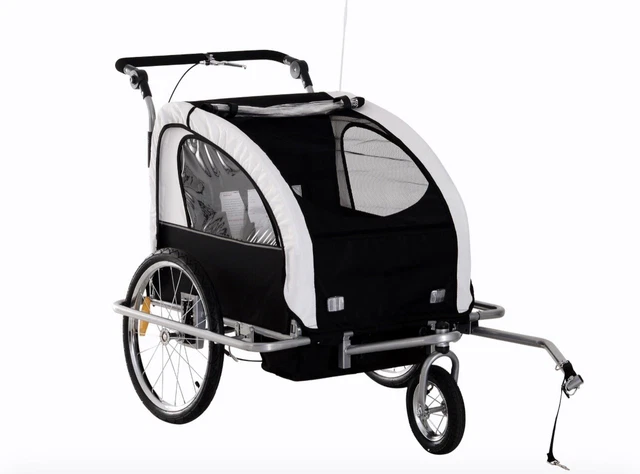 Jeep Everest 2-in-1 Child Bike Trailer And Stroller For Kids By