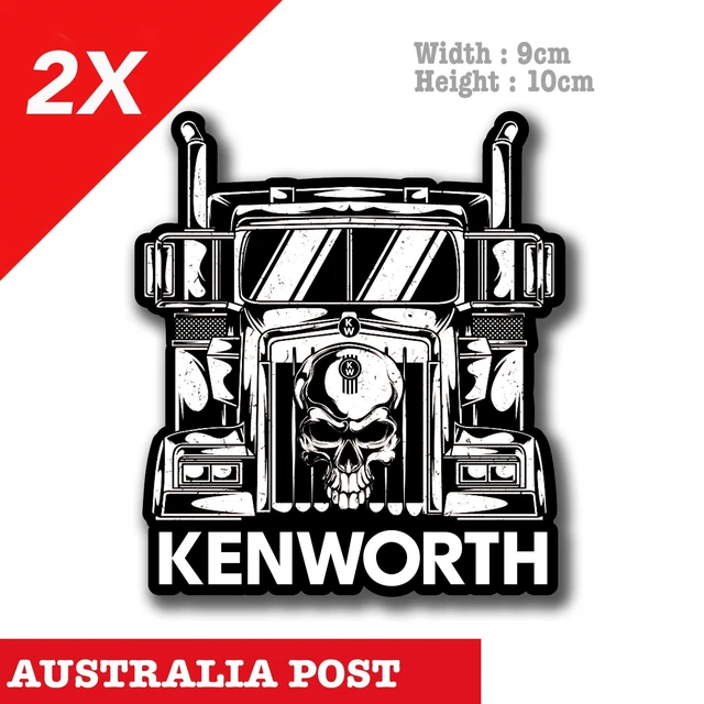KENWORTH TRUCK , Kenworth Skull Badge Truck logo x2 Decal Stickers $7. ...