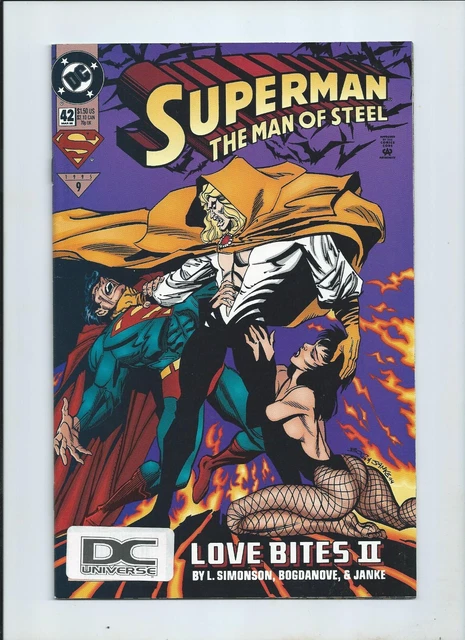 ULTRA RARE Superman The Man of Steel #42 Stickered DC Universe Logo Variant!