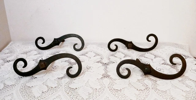4 Vintage Cast Iron Exterior Shutter Dogs S Stay Holdbacks