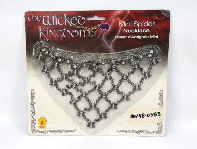Spider Necklace Witch Costume Accessory Wicked Kingdom Rubie's 6958 Spiderweb