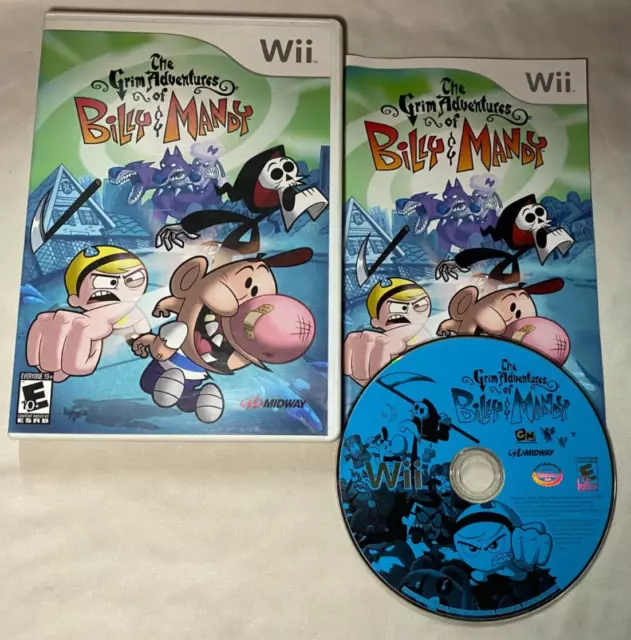 The Grim Adventures of Billy & Mandy (Nintendo Wii, 2006) CIB w/ Manual Like New