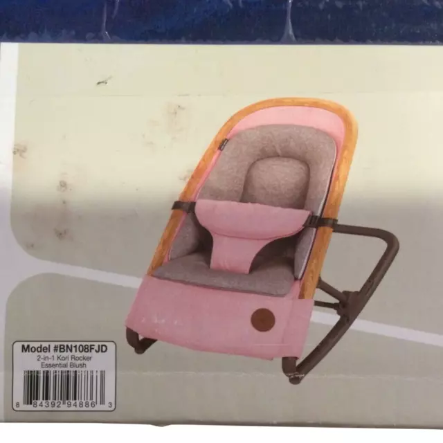 Maxi-Cosi Baby Kori 2-in-1 Rocker W Multiple Positions Essential Blush Pink NEW