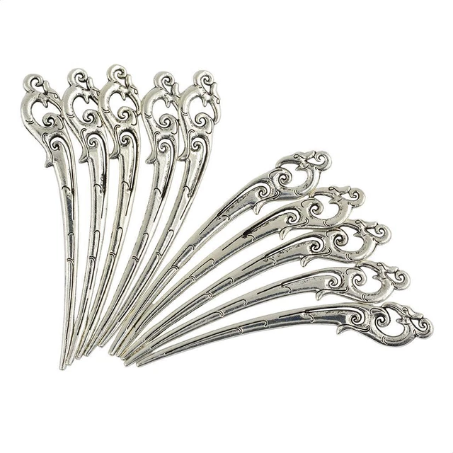 10pcs Antiquated Metal Bookmark Pendant Charms Findings 93mm