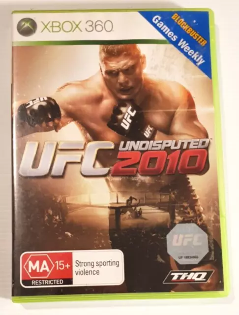 UFC Undisputed 2010 Game for Microsoft Xbox 360 Console Australian Release PAL
