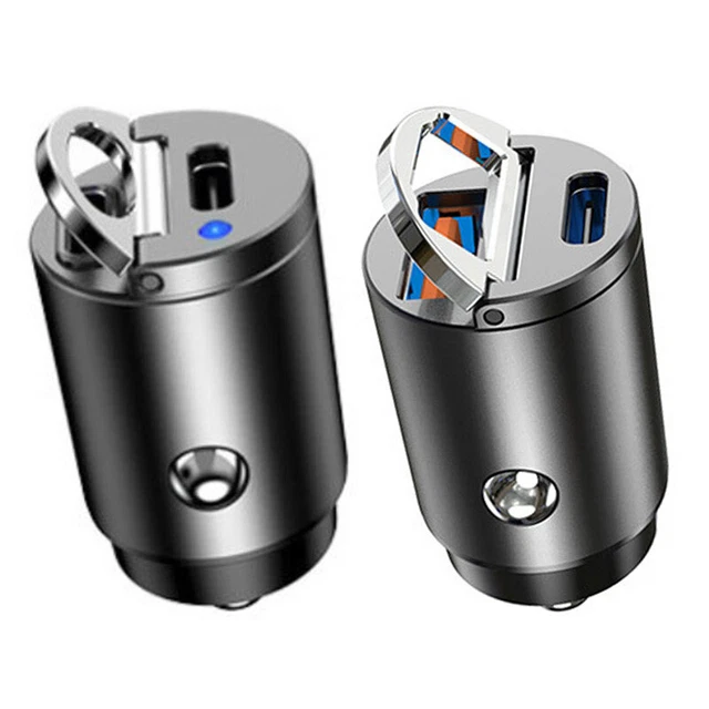 Chargeur De Voiture Rapide Usb C 30W 3.0 Pd Type C Adaptateur De Voiture R