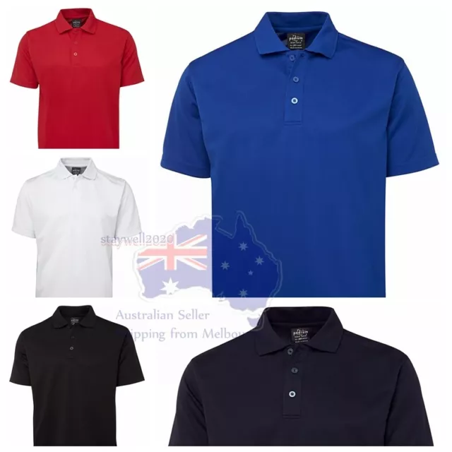 Mens Podium Poly Polo Shirt Team Wear Sports Club Quick Dry Cool Comfort 7SPP