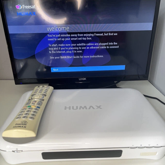 HUMAX HDR1010S SATELLITE TV Recorder 1TB Hard drive White With