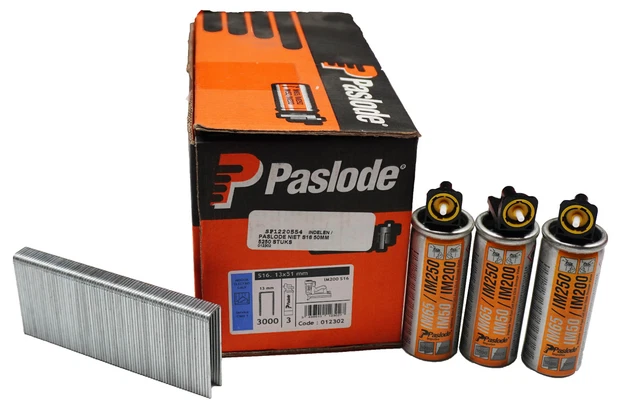 PASLODE 51mm, 3000 Stück S16 PACK KLAMMERN  GALV 012302 für IM200/50 S16