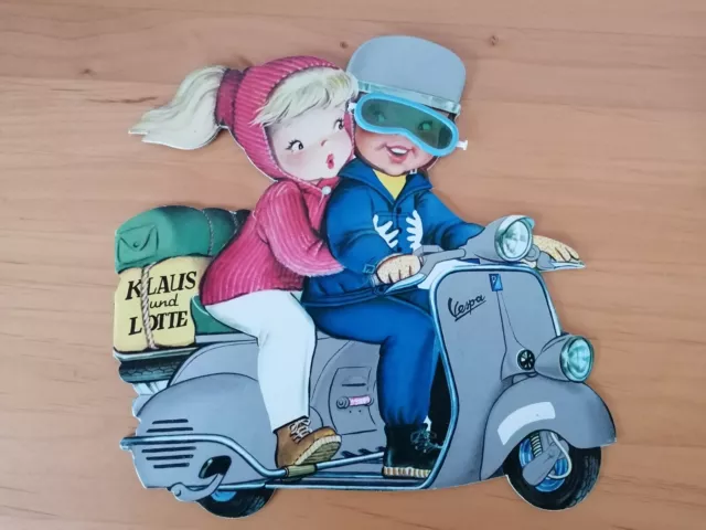 Rarität : Carlsen Kinderbuch-Klassiker : Klaus Und Lotte Auf Der Vespa / 1960