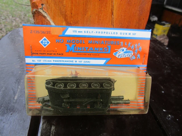 Roco Historical Mini HO 175mm Self-Propelled Gun M107 NIP