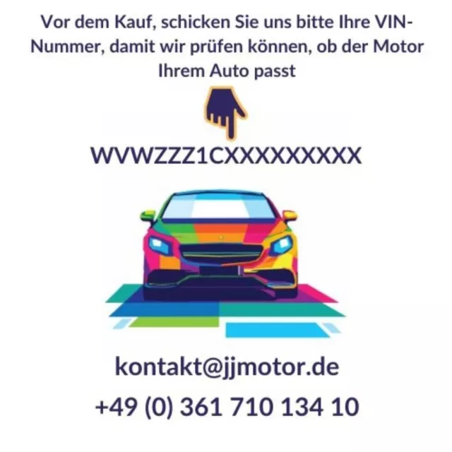 Motor Volkswagen 2.0 TDI BMN Seat Skoda ca. 93000Km Komplett 3