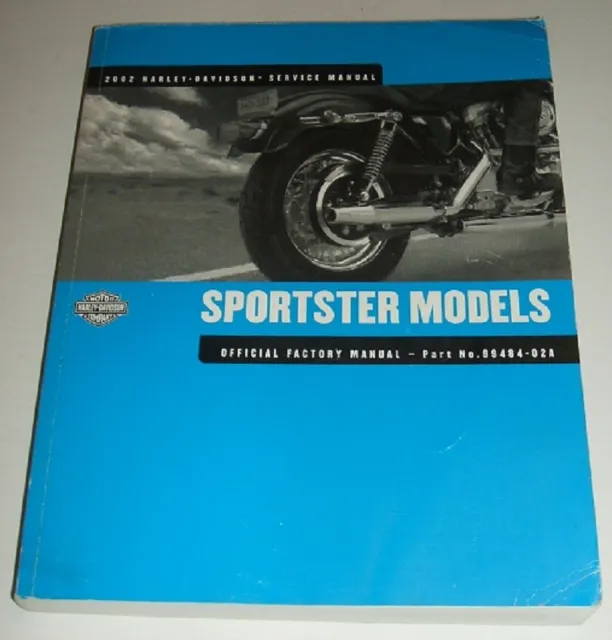 2002 Harley Sportster Service Manual Xlh Xl 883 1200 Custom Hugger  Sport 883R