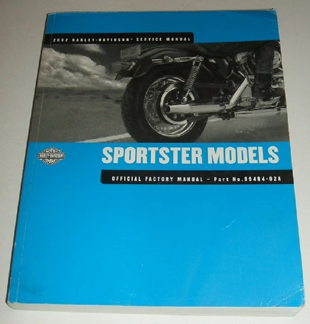 2002 Harley Sportster Service Manual Xlh Xl 883 1200 Custom Hugger  Sport 883R