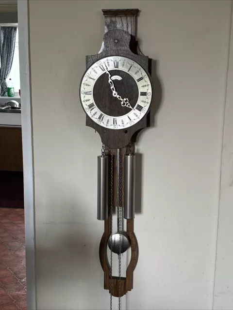 Warmink Dutch Pendulum Wall Clock With Original Box 1960s Art Moderne Look 👀