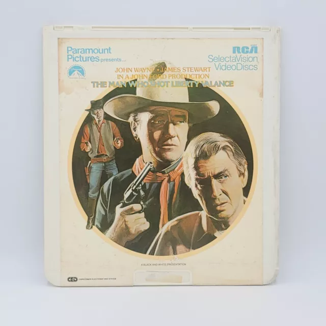 The Man Who Shot Liberty Valance CED Videodisc 1962 RCA Selectavision