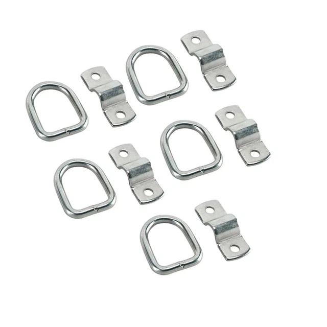 Lot de 10 vis d'appât avec 20 anneaux ovales pour pêche à la carpe (blanc