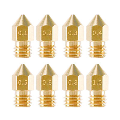 A8 E10 BUSE LAITON MK8 0,2mm IMPRIMANTE 3D POUR ANET A6 E12 