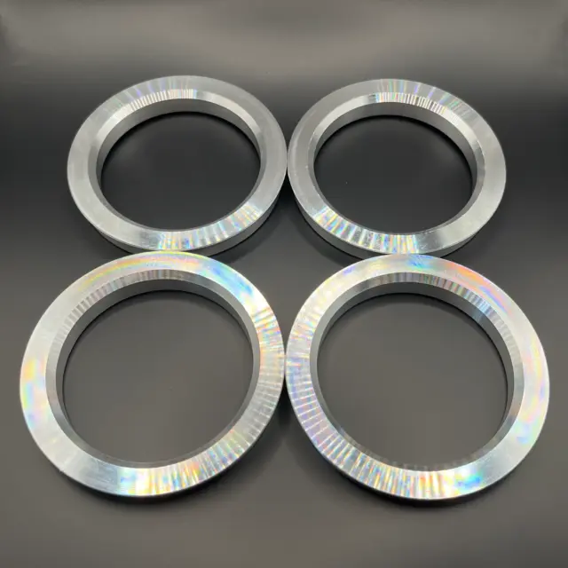 66.1-56.1 Aluminium Metal Spigot Rings Set Of 4! Hub Centric Rings 2