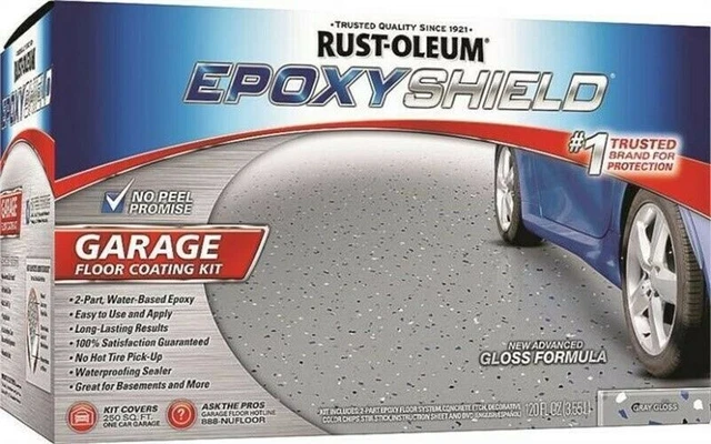 Rust-Oleum 251965 Gray Gloss Epoxy Garage Floor Coating