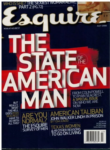 Magazine "Esquire" July 2006-The State Of The American Man