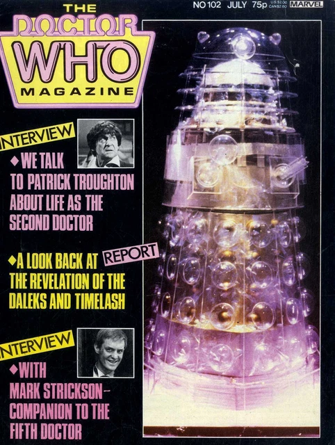 Doctor Who Magazine #102 Patrick Troughton. Mark Strickson. Revelation Of Daleks