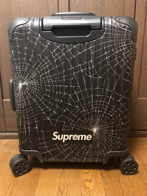 Supreme x Rimowa 82L Large Black Topaz Multiwheel SS18 4/12/18 suitcase