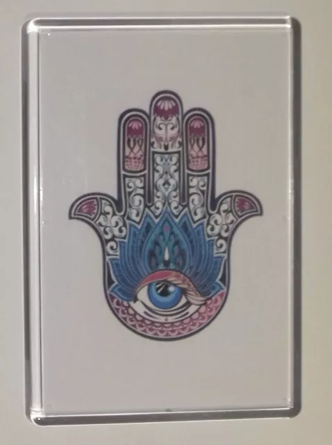 Extra Large Fridge Magnet ❤ Hamsa Hand Of God Good Luck Peace Fortune Protection