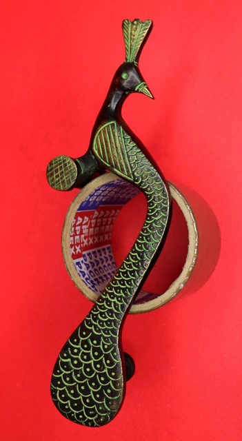 Peacock Victorian Antique Repro Handmade Brass Door Pull Handle Knob Home Décor