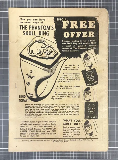 The Phantom #84 Frew Publications *Scarce* Australian Comic 1955 Fn 2