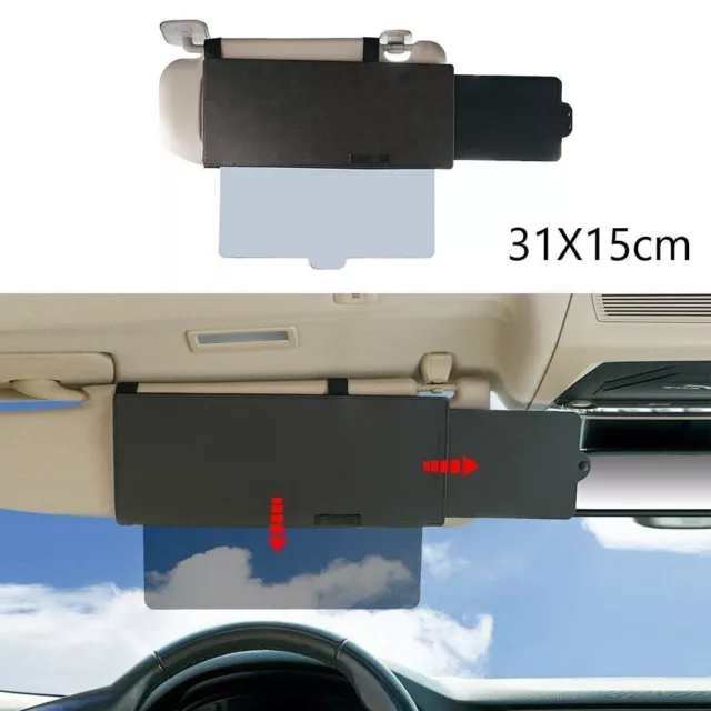 Sonnenblende Extender Seite Schutz UV-Schutz Universal Verlängerung Auto  DHL
