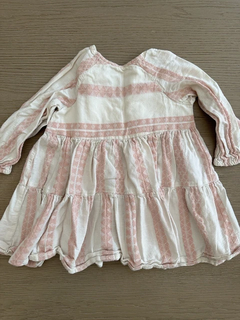 Zara Pink And White Dress Size 18-24 Months 1-2 Years Baby Toddler Girl