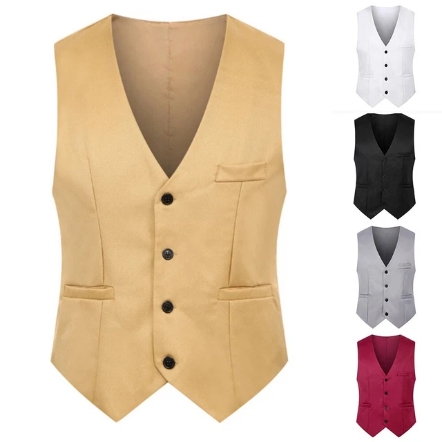 Gilet da uomo Any Occasion collo a V invernale lavoro casual doppio petto