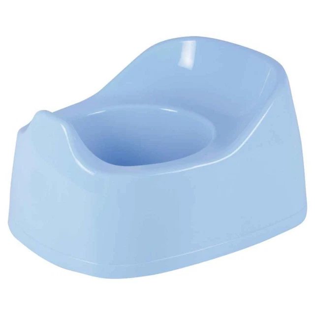 Paris Prix - Pot Pour Bébé "toilettes" 27cm Bleu Ciel