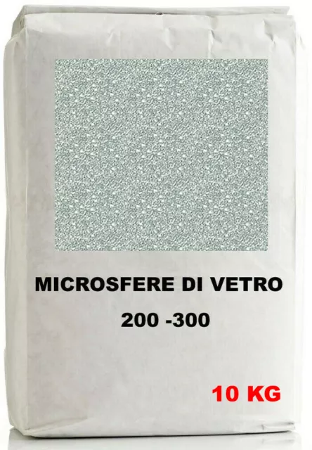 Graniglia Sacco 10 Kg Microsfere Di Vetro Per Cabina Sabbiatrice Grana 200 - 300