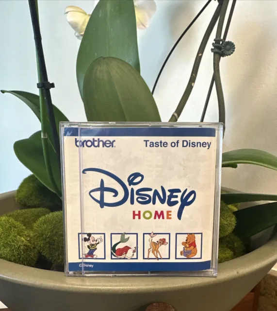 Tarjeta de diseño de bordado máquina de coser Taste of Disney Brother Mickey, Bambi...