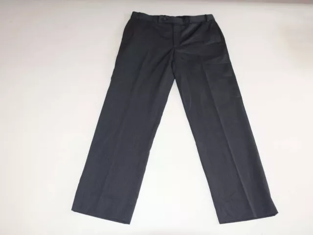 Brooks Brothers Men's Madison Fit Dress Pants 35 x 30 Charcoal Gray Flat Front