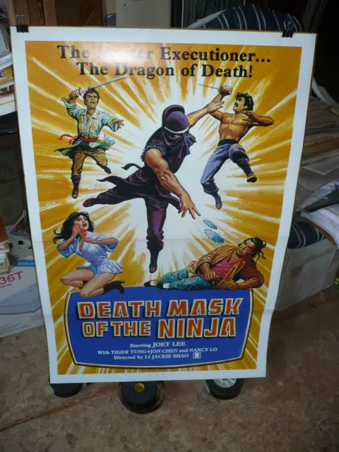 DEATH MASK OF THE NINJA, orig 1-sh / movie poster [] - aka "Shaolin Prince"