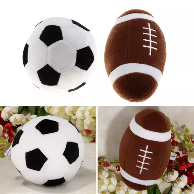 2xSoft Stuffed Baseball Basketball Rugby Football Sports Toy