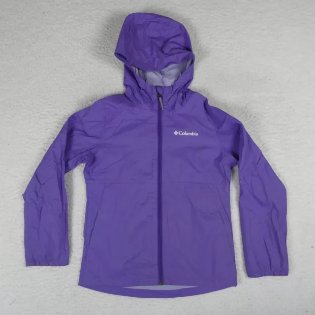 Columbia Jacket Girls Size Small (8) Purple Full Zip Long Sleeve Hoodie